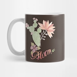 "Bloom" - Floral and Cactus Mug